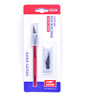 CRB Precision Utility Knife with 10 replacement blades, Red
