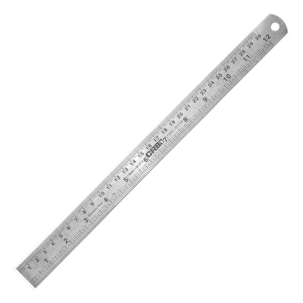 CRB Stainless Steel Ruler w/ Conversion Chart – HFF Custom Rods