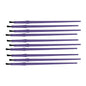 Disposable Nylon Finishing Brushes, 1/8", 10-Pack, Purple