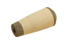 Fuji Rubberized Cork Butt Grip - BGS65RC