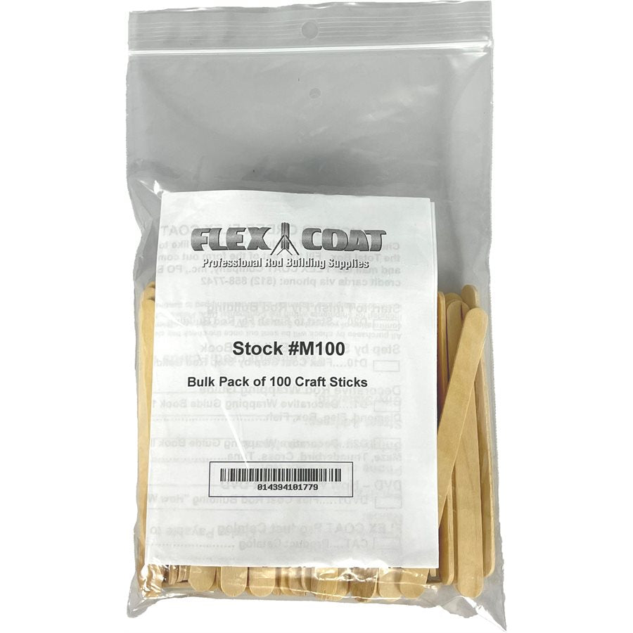Bulk Pack of 100 Craft Sticks – HFF Custom Rods