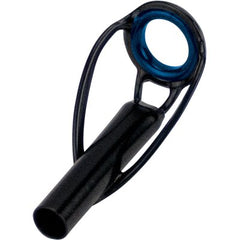 "P" Tip Tops - Black w/Blue Zirc. Ring